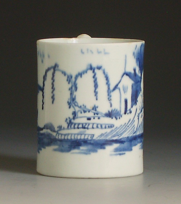Longton Hall porcelain coffee can