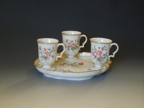 Bristol porcelain ice cups and stand