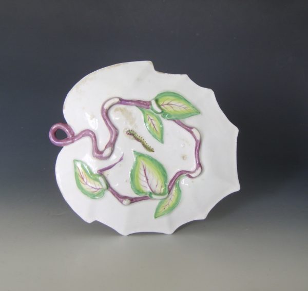 Chelsea porcelain Hans Sloane leaf shaped dish